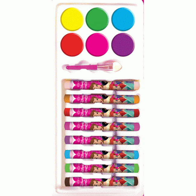 Disney Princess Colouring Set + สีน้ำและสีชอล์ก Colour as you wish 